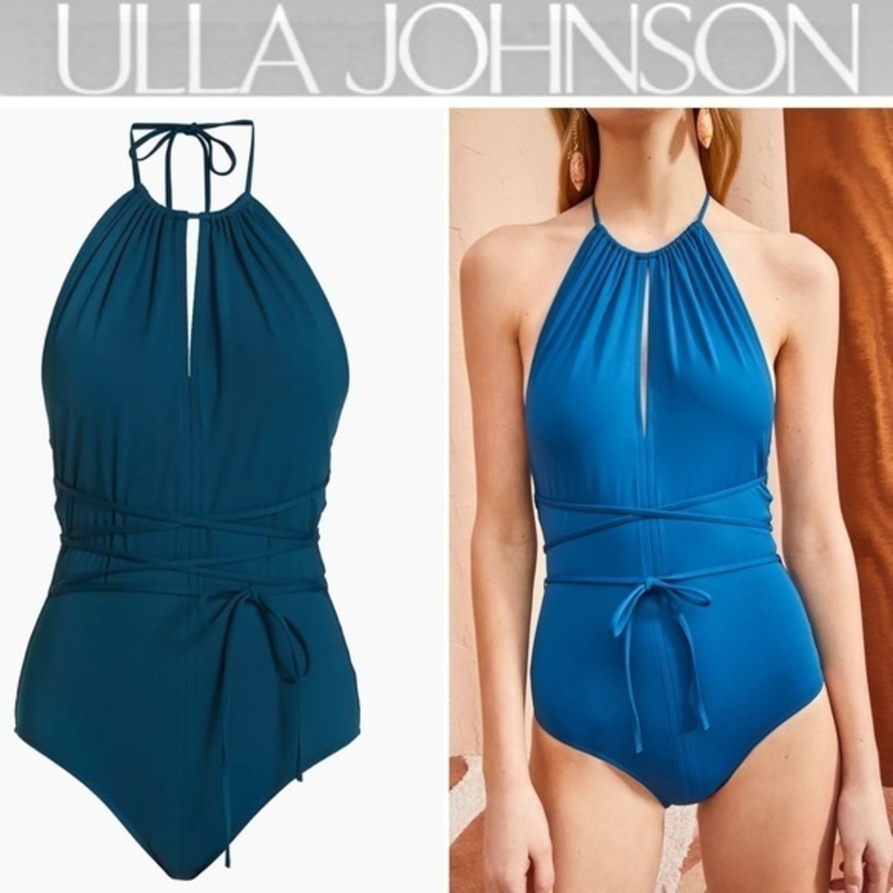 Ulla Johnson Annika Maillot Strappy One-Piece Swimsuit sz XL NWT 360$